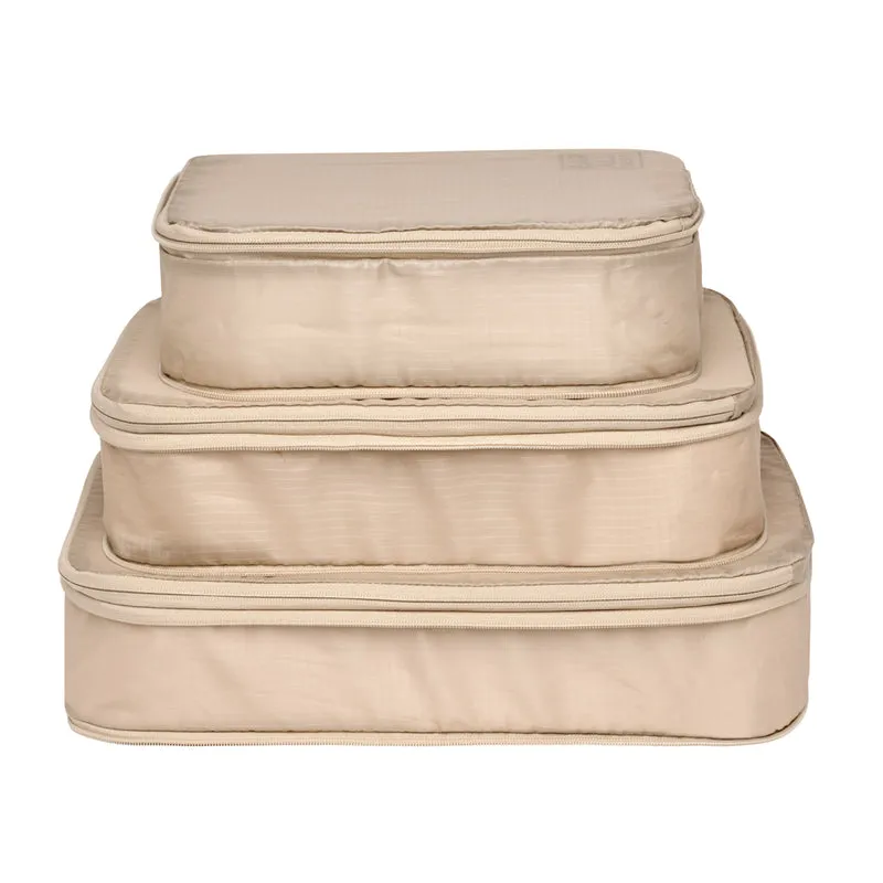 Compression Packing Cubes Set of 3 - Taupe