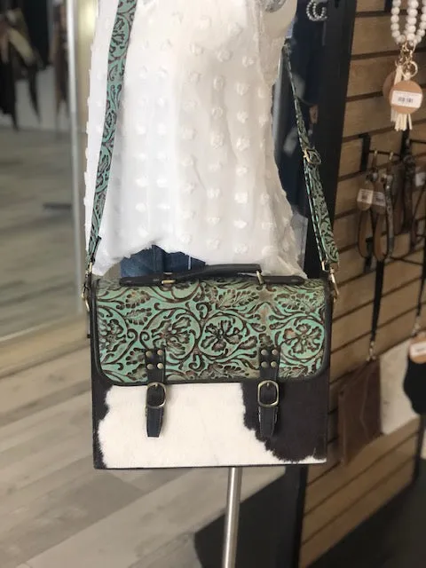 Computer Laptop Carry Case Leather Cowhide