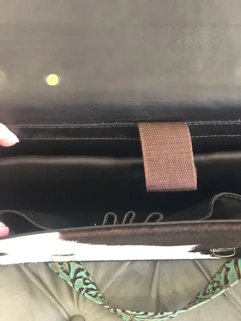 Computer Laptop Carry Case Leather Cowhide