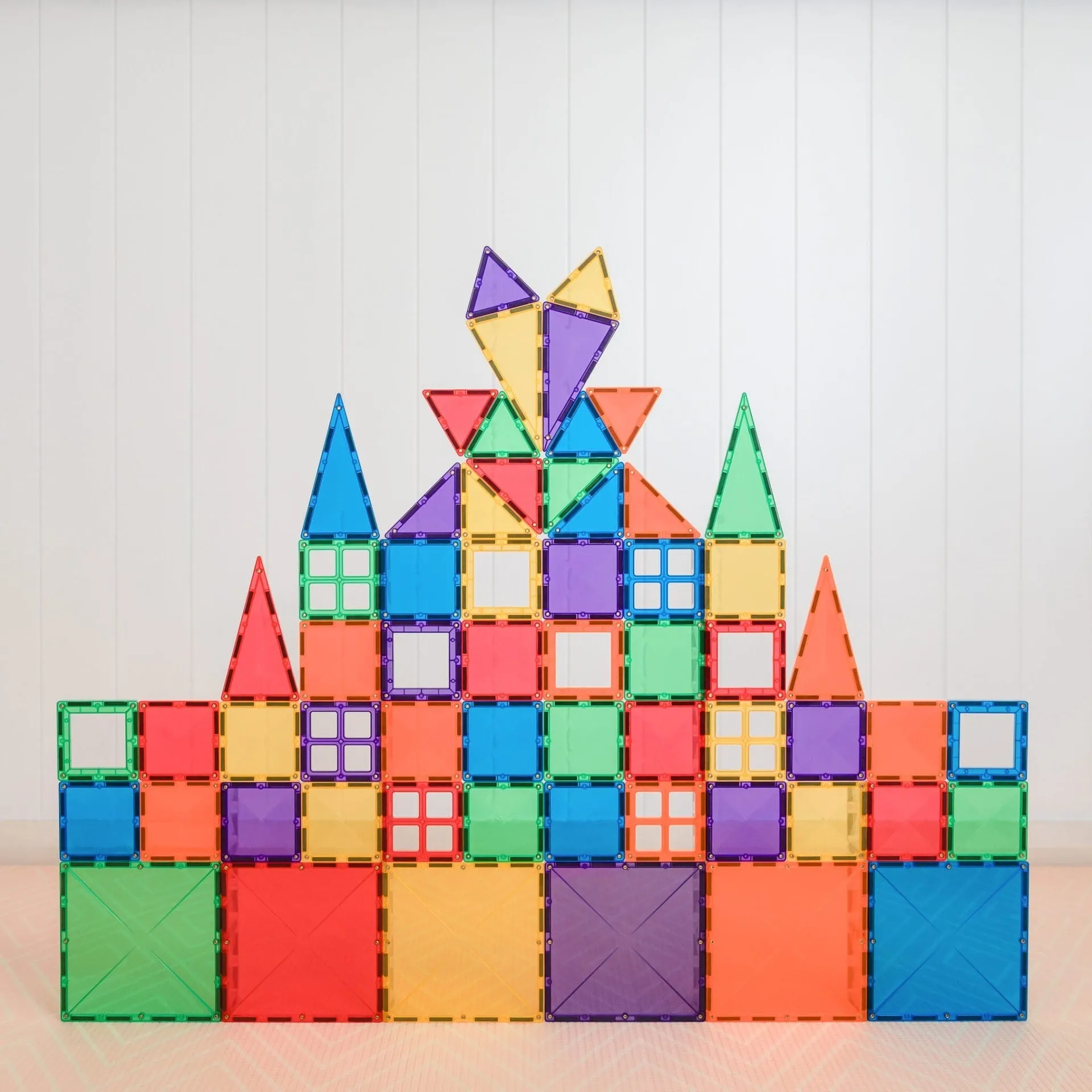 Connetix Magnetic Tiles Rainbow 60 Piece Starter Pack