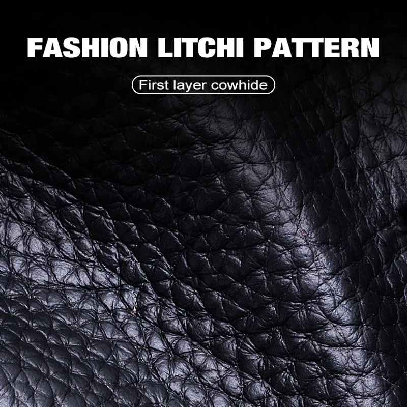 Cow Leather Business Handbag For 14-inch Laptop