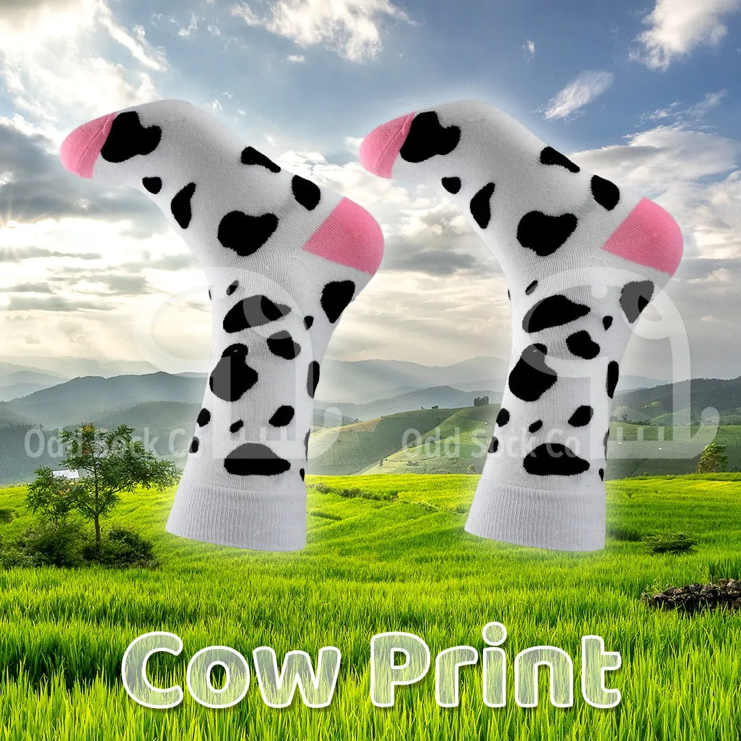 Cow Print Socks