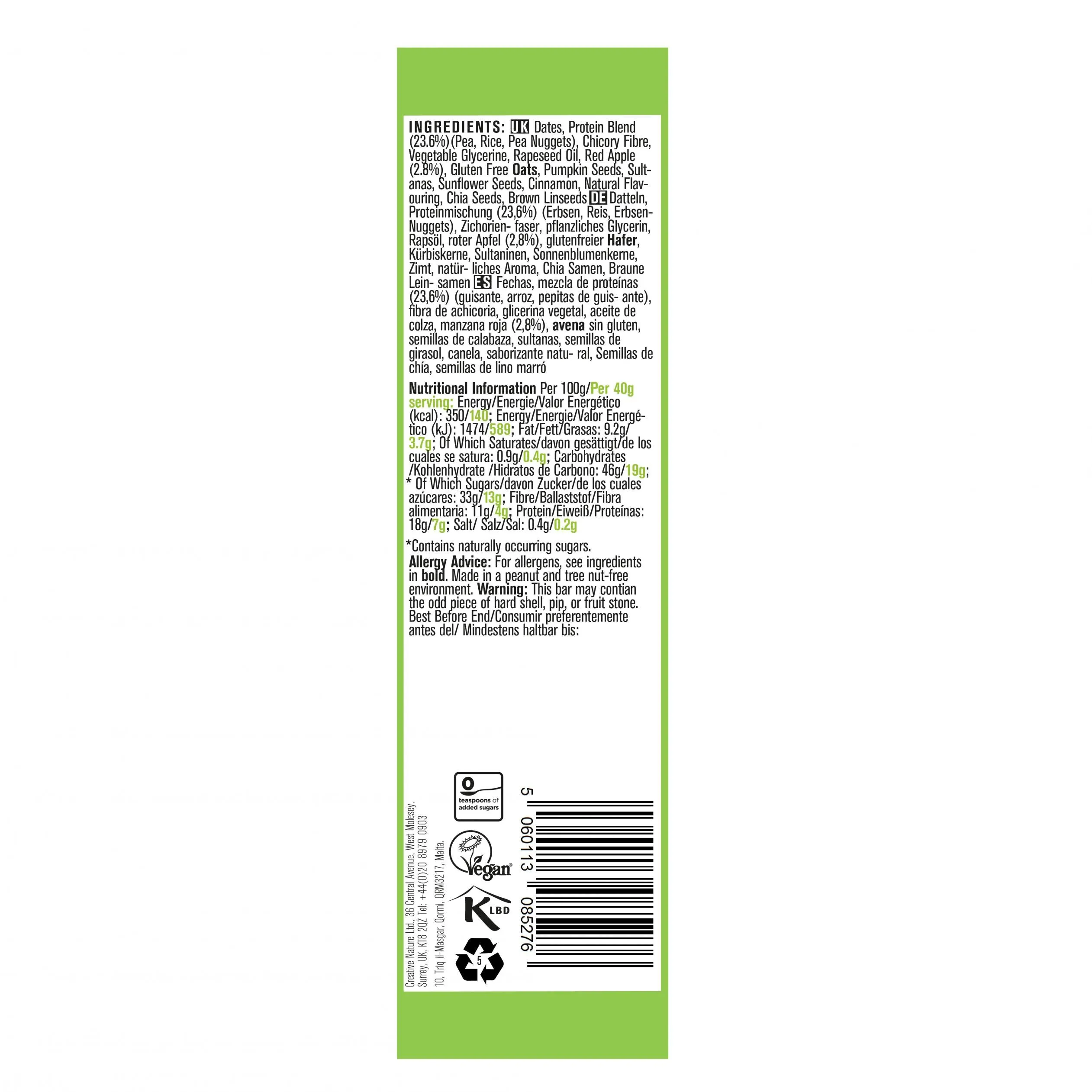 Creative Nature Awesome Spiced Apple Bar 40g SINGLE