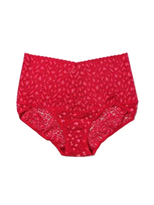 Cross Dyed Leopard Retro V-Kini Berry Sangria Sale