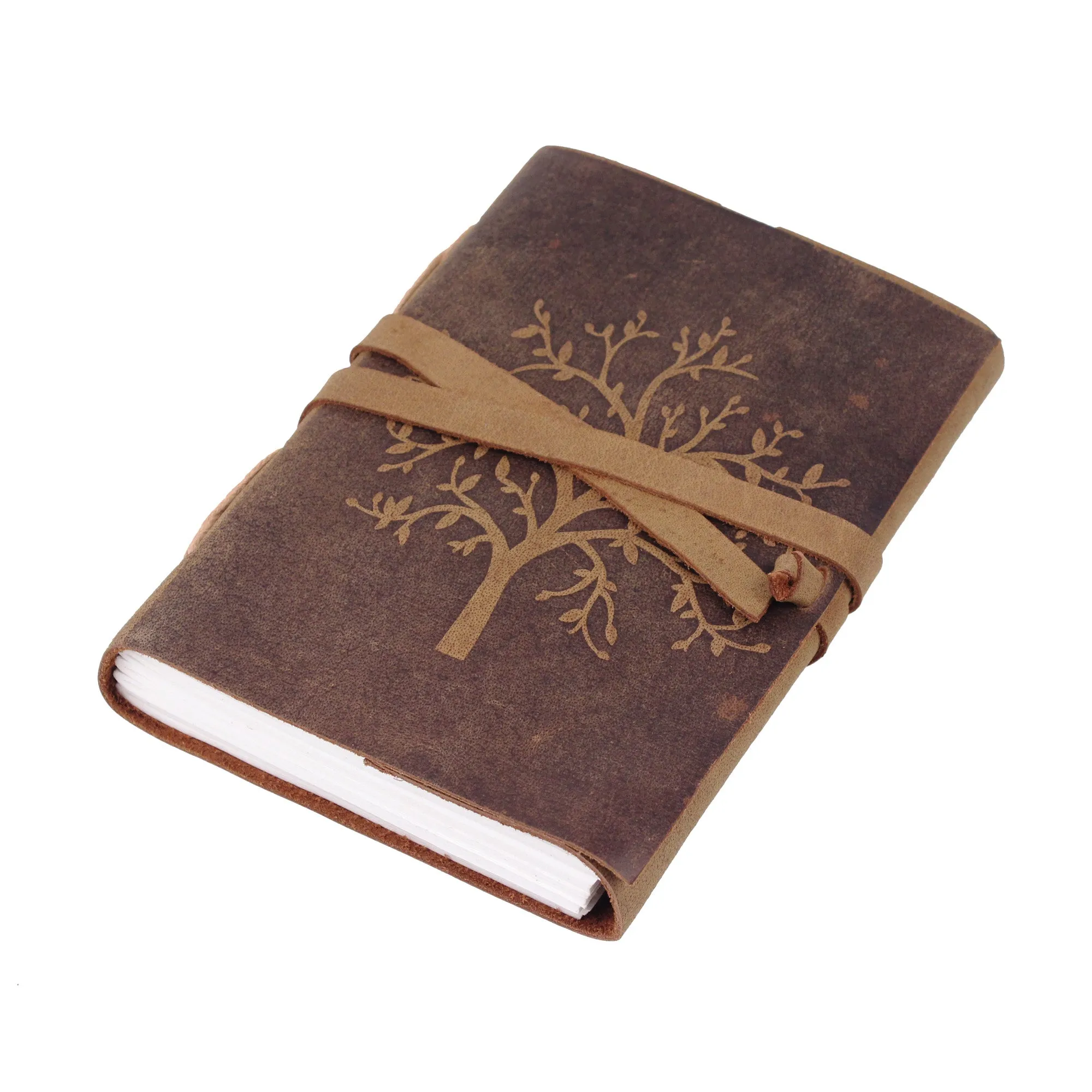 Dark Brown Buffalo Leather Journal Writing Pad