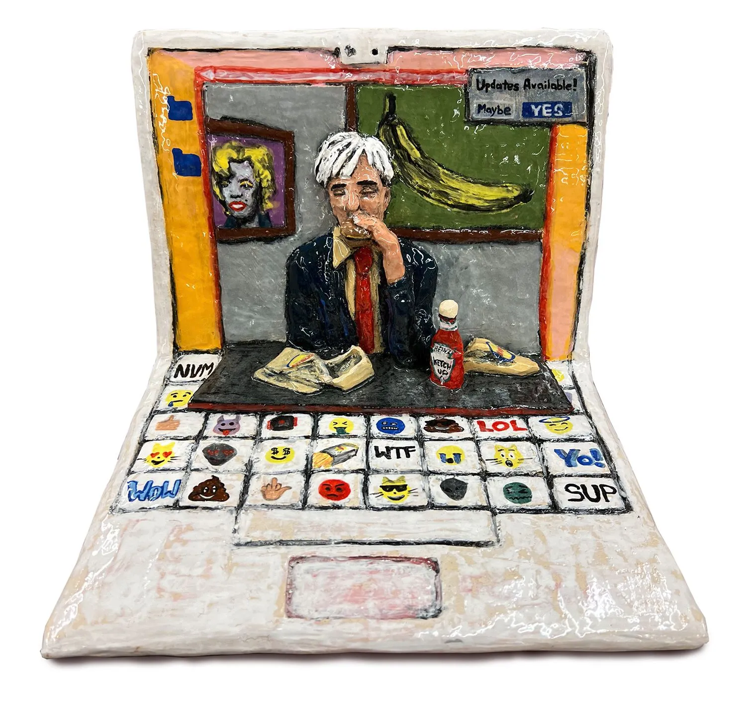 Dasha Bazanova, "Warhol Laptop"