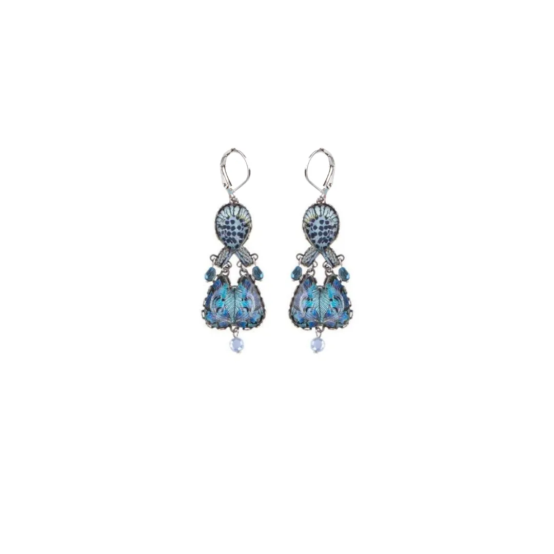 Deep Sea Large Lever Earrings