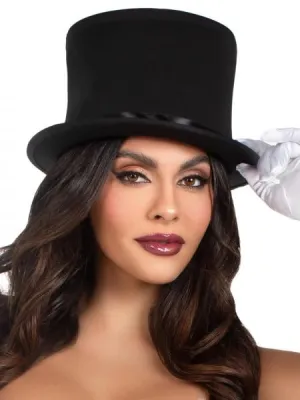 Deluxe Foldable Top Hat - Black - One Size