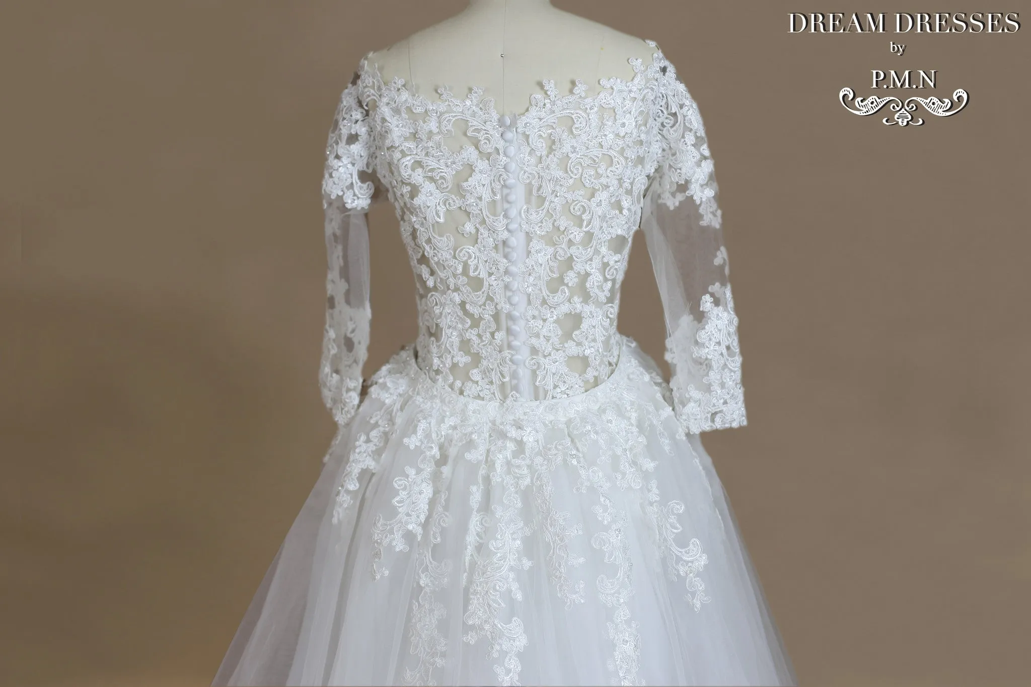 Detachable Cathedral Bridal Train (#India)