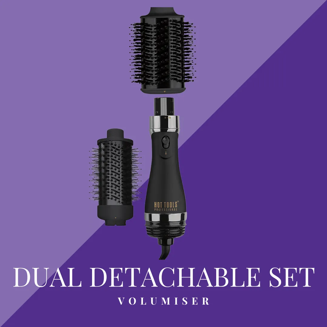 DETACHABLE DUAL SET VOLUMISER BLOW DRY BRUSH