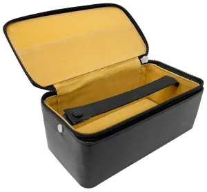 Diamond Box 7" X 3-1/2" With 2 Buttons Velvet Lining And Zipper