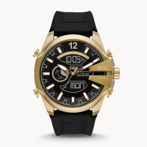 DIESEL MEGA CHIEF ANA-DIGI BLACK SILICONE WATCH