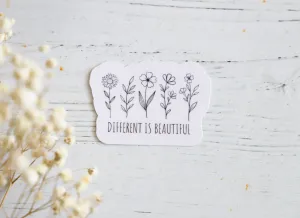 Different is Beautiful sticker