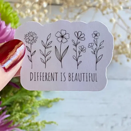 Different is Beautiful sticker