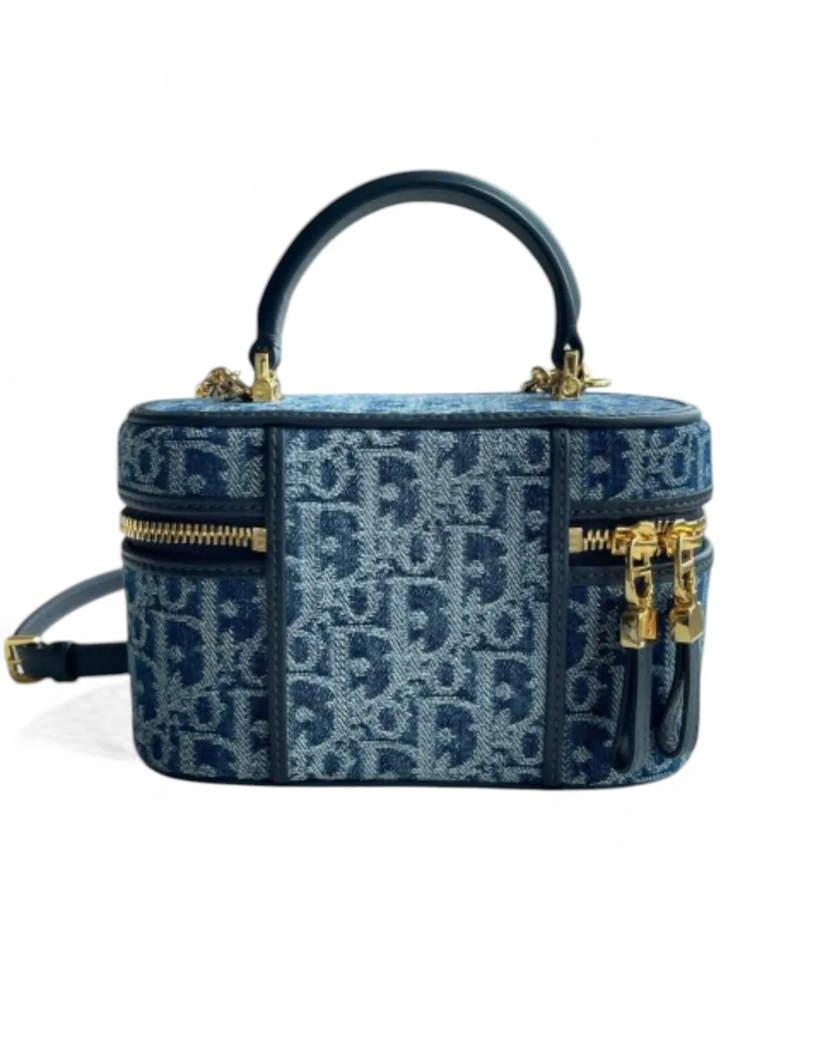 Dior Vanity Bag in Blue Oblique Canvas