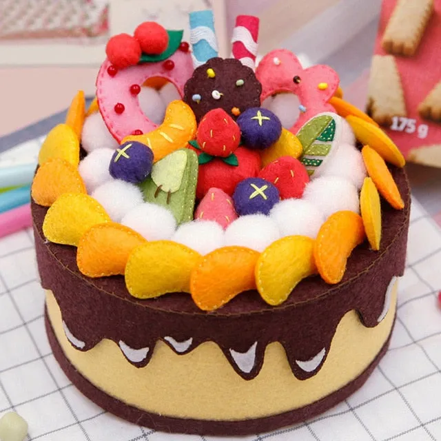 DIY Kit Felt Birthday Cake Storage Box