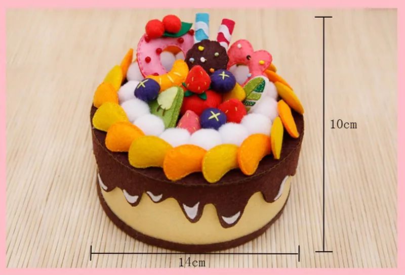 DIY Kit Felt Birthday Cake Storage Box
