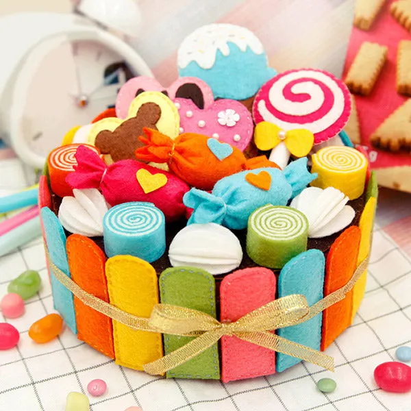 DIY Kit Felt Birthday Cake Storage Box