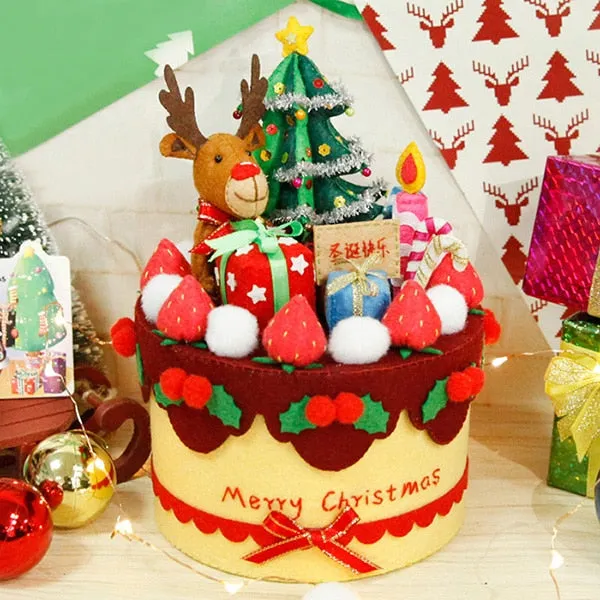 DIY Kit Felt Birthday Cake Storage Box