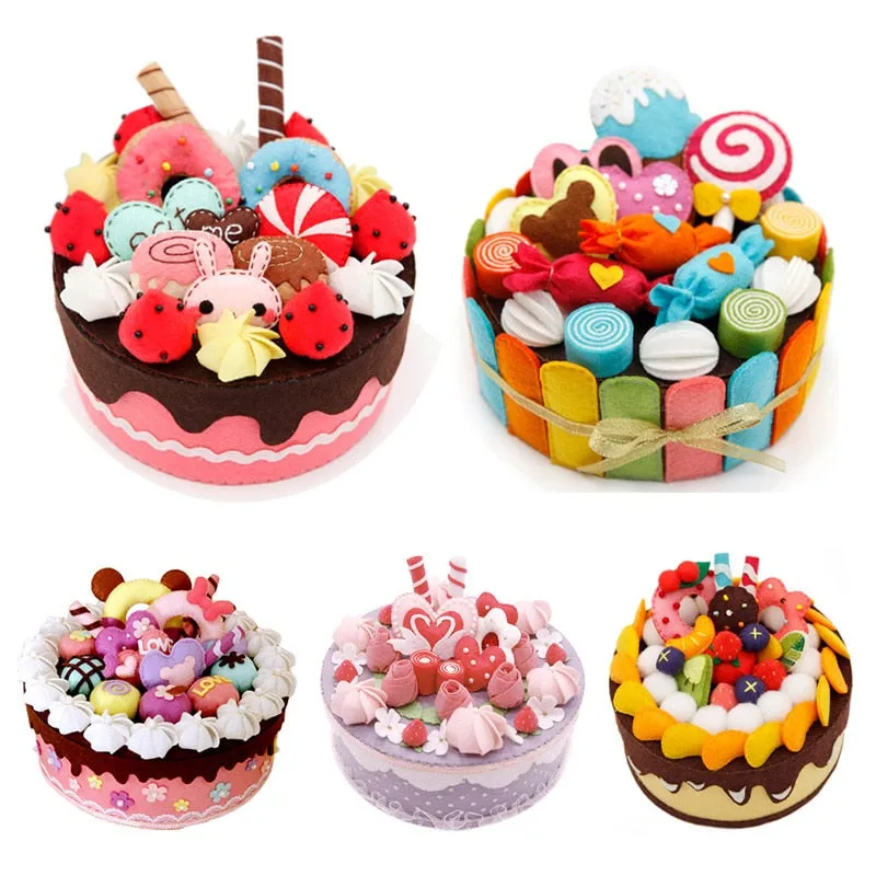 DIY Kit Felt Birthday Cake Storage Box