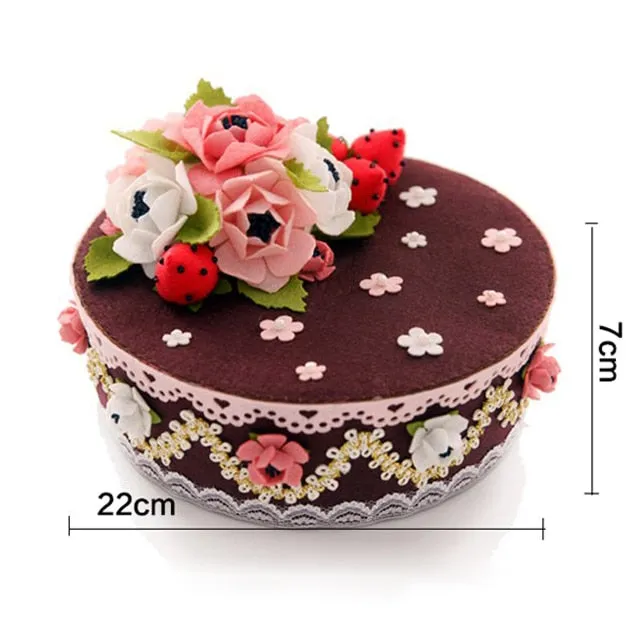 DIY Kit Felt Birthday Cake Storage Box