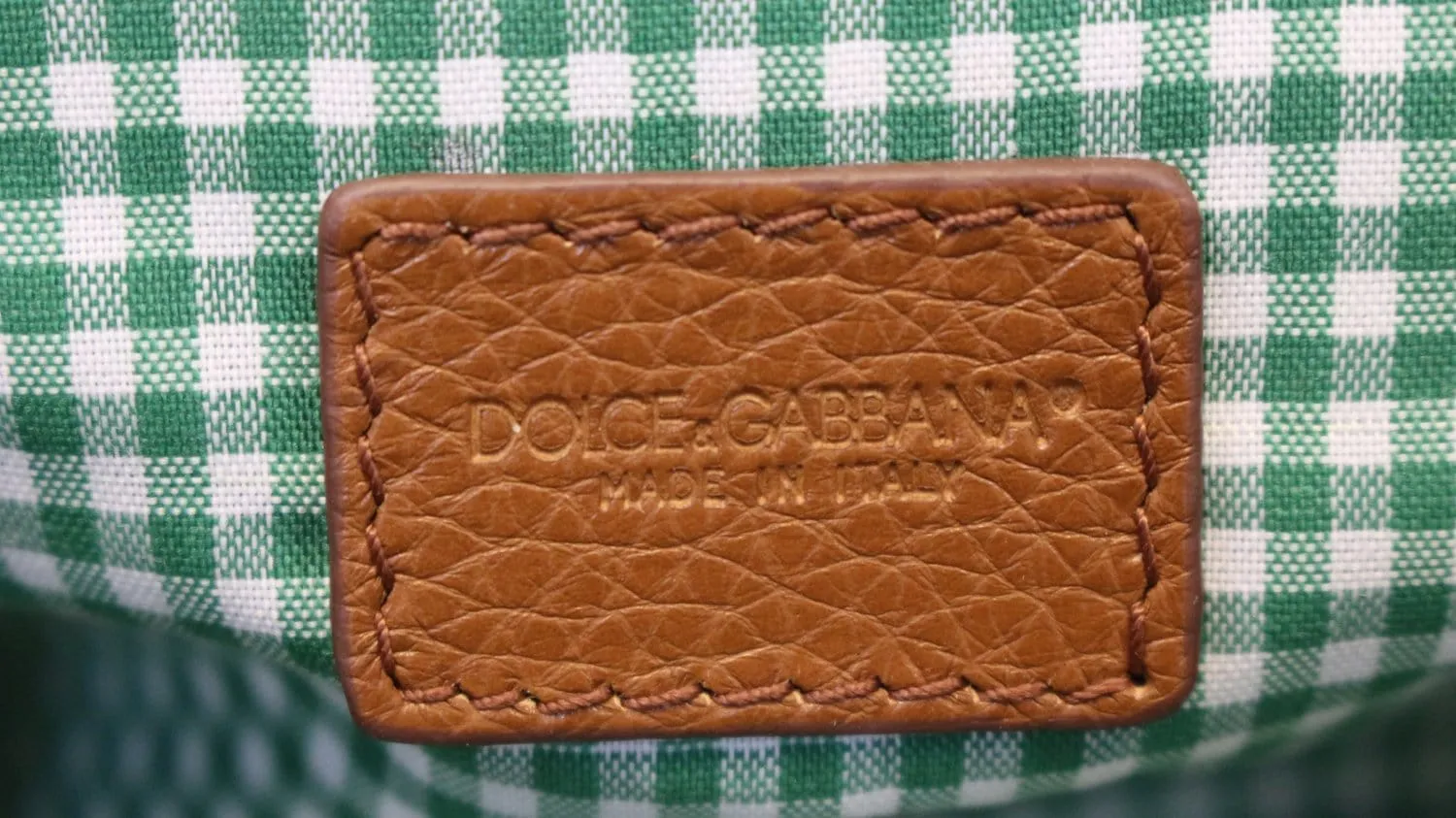 DOLCE & GABBANA Shoulder Bag Small Brown Calf Leather Sicily