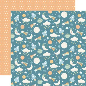 Echo Park - Our Baby Boy - 12x12 Single Sheet / Space Dreams