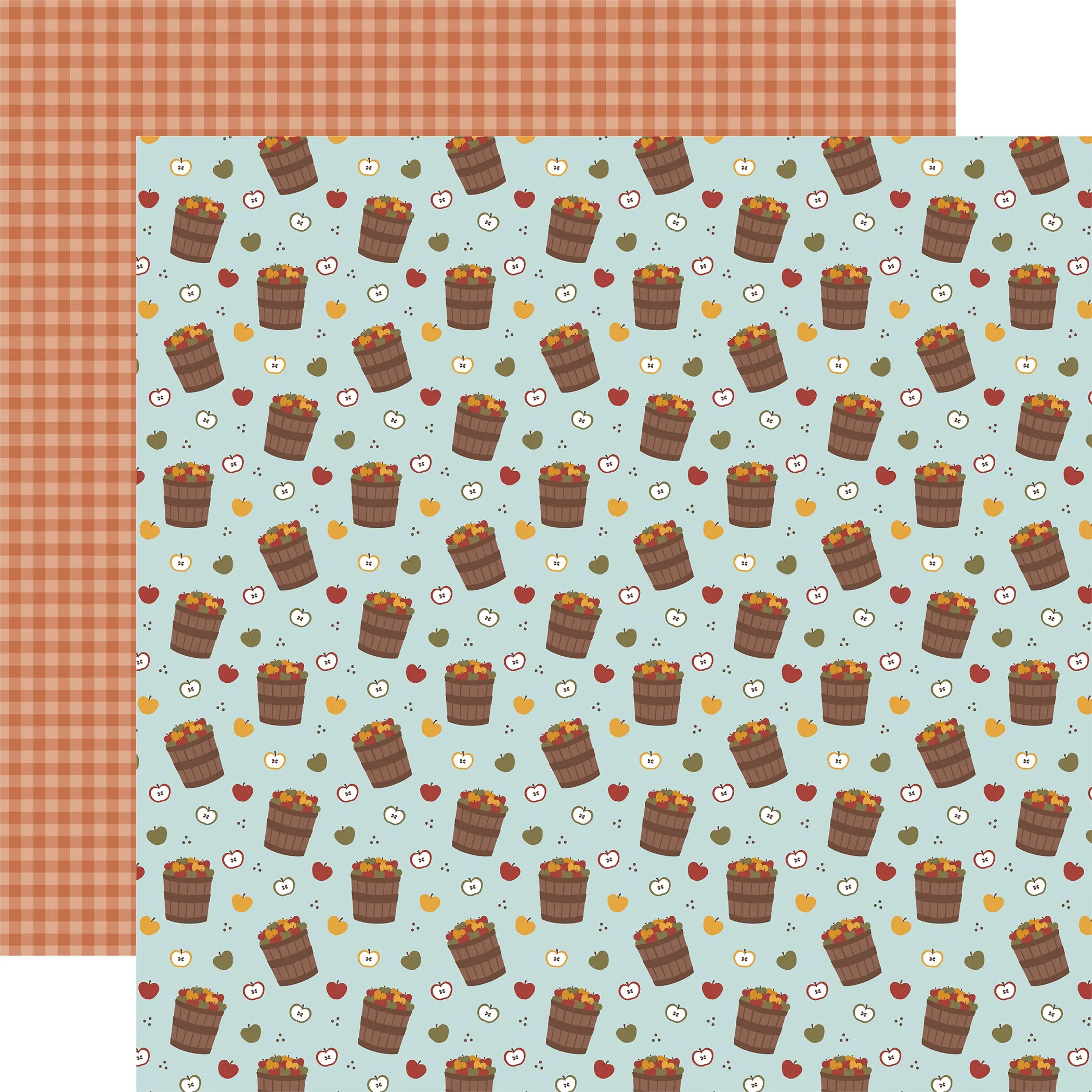 Echo Park - Sweater Weather - 12x12 Single Sheet / Apple Buckets