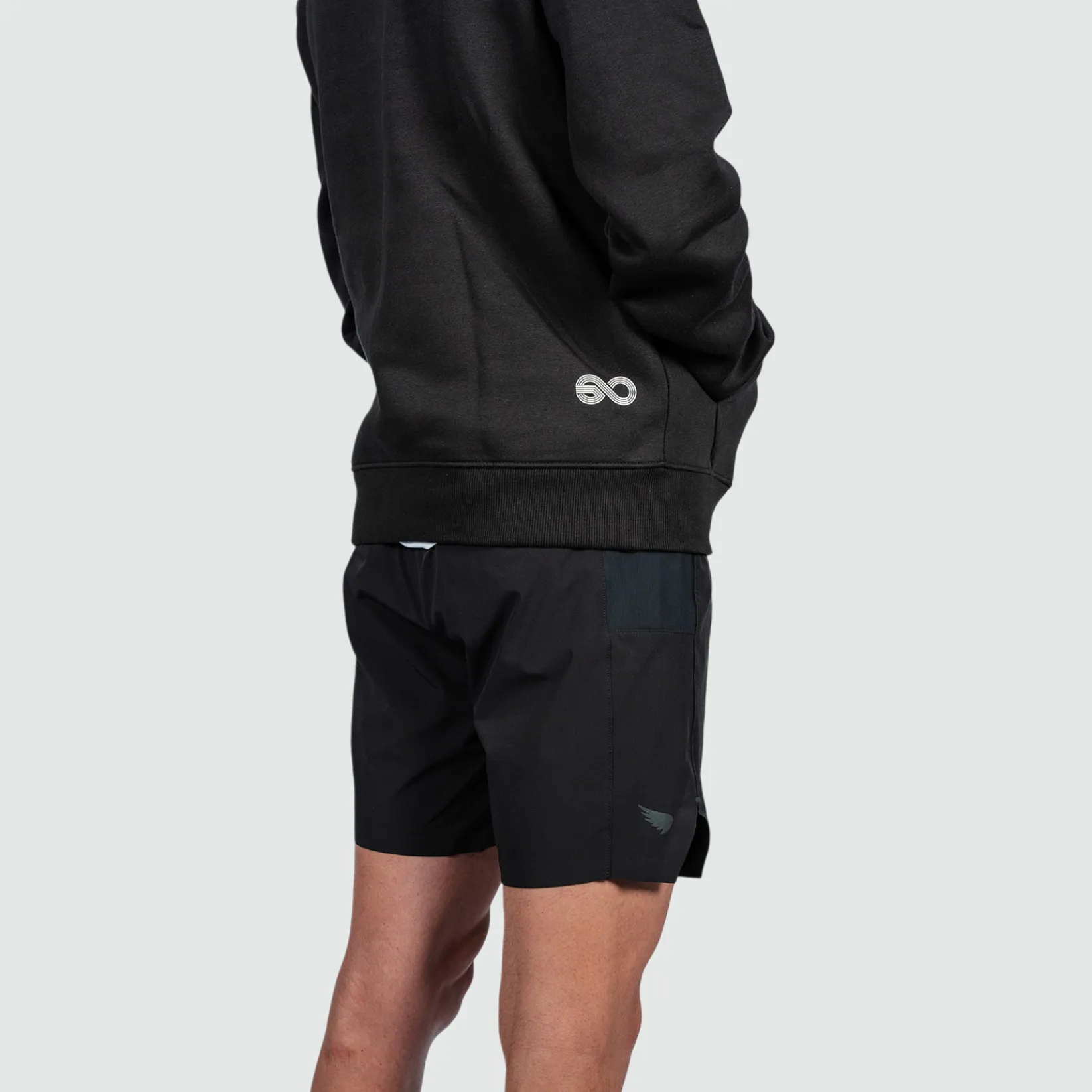 Embossed Black Hoodie