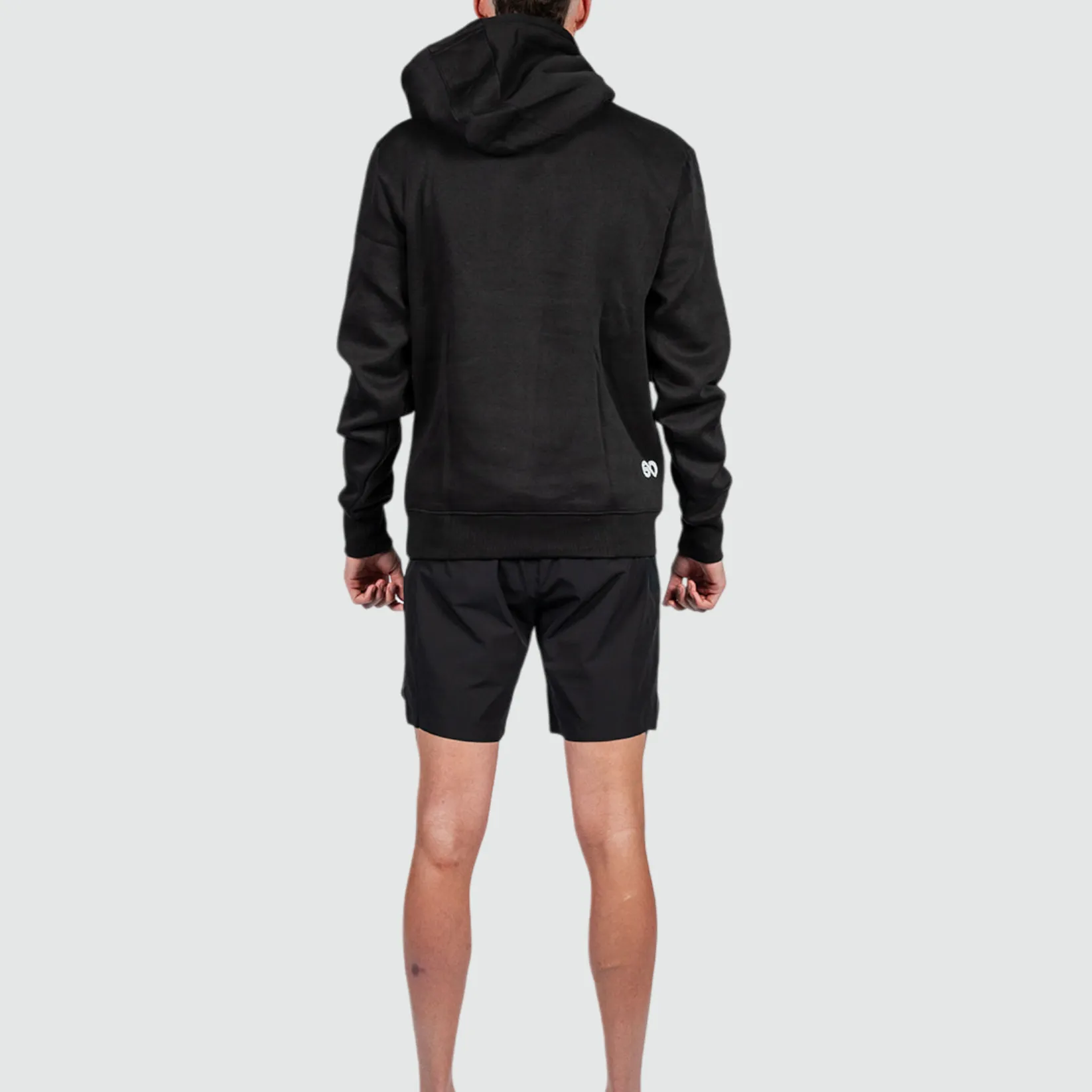 Embossed Black Hoodie