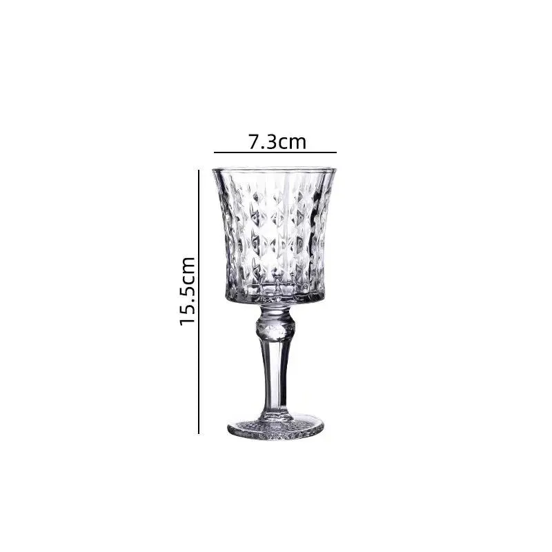 Embossed Wine Glass