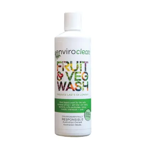 EnviroClean Fruit and Veg Wash 500mL REMOVES WAX, PESTICIDES & POLLUTANTS