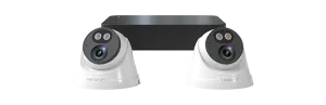 ESP RC24KD2W Rekor IP 24/7 IP PoE 2MP 4 Channel 2 White Camera Dome Kit 1TB