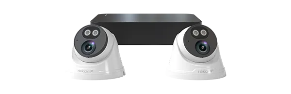 ESP RC24KD2W Rekor IP 24/7 IP PoE 2MP 4 Channel 2 White Camera Dome Kit 1TB