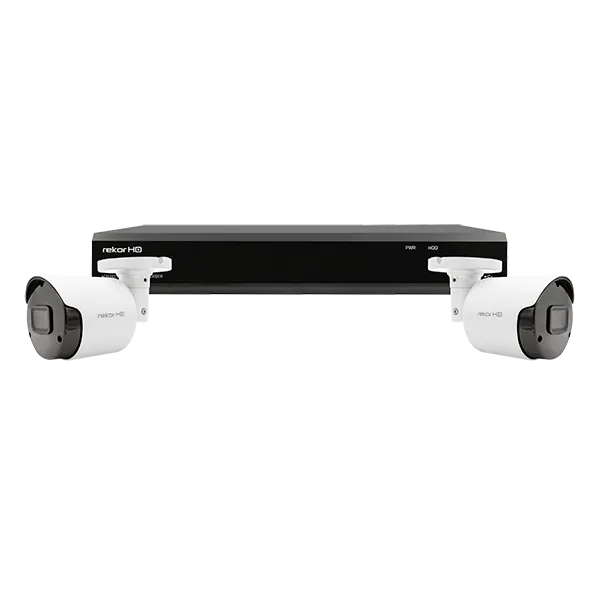 ESP RHD4KB2W1TB Rekor HD 4 Channel HD 1TB 2x White Bullet Camera Kit