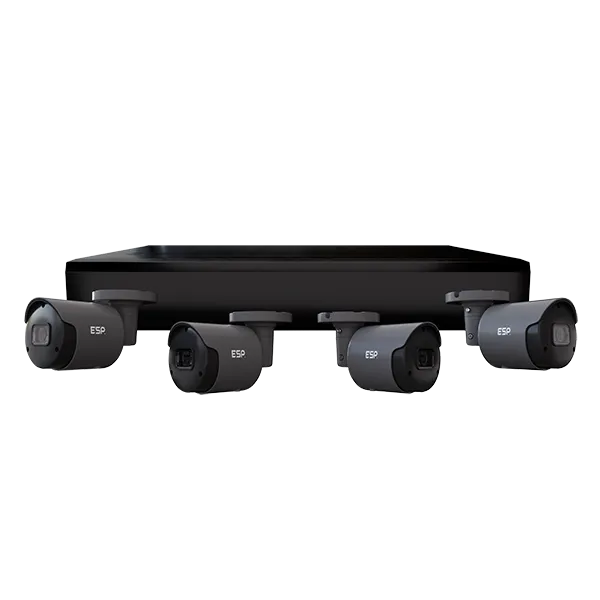 ESP RHD4KB4B1TB RekorHD 2MP Analogue 4CH 4 Camera Bullet Kit 1TB Black