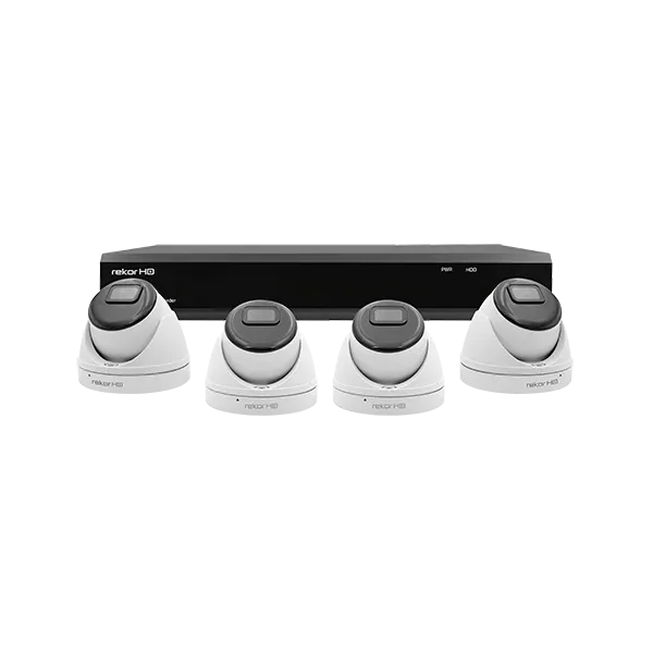 ESP RHD8KD4W Rekor HD 8 Channel HD 1TB 4x White Dome Camera Kit