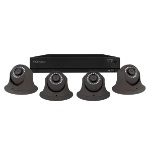 ESP SHDV4KD4G HDview 4MP Super HD 4 Channel 500GB 4x Grey Dome Camera Kit
