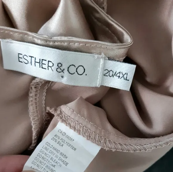 Ester &amp; Co Silk Slip Dress