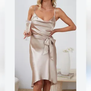 Ester &amp; Co Silk Slip Dress