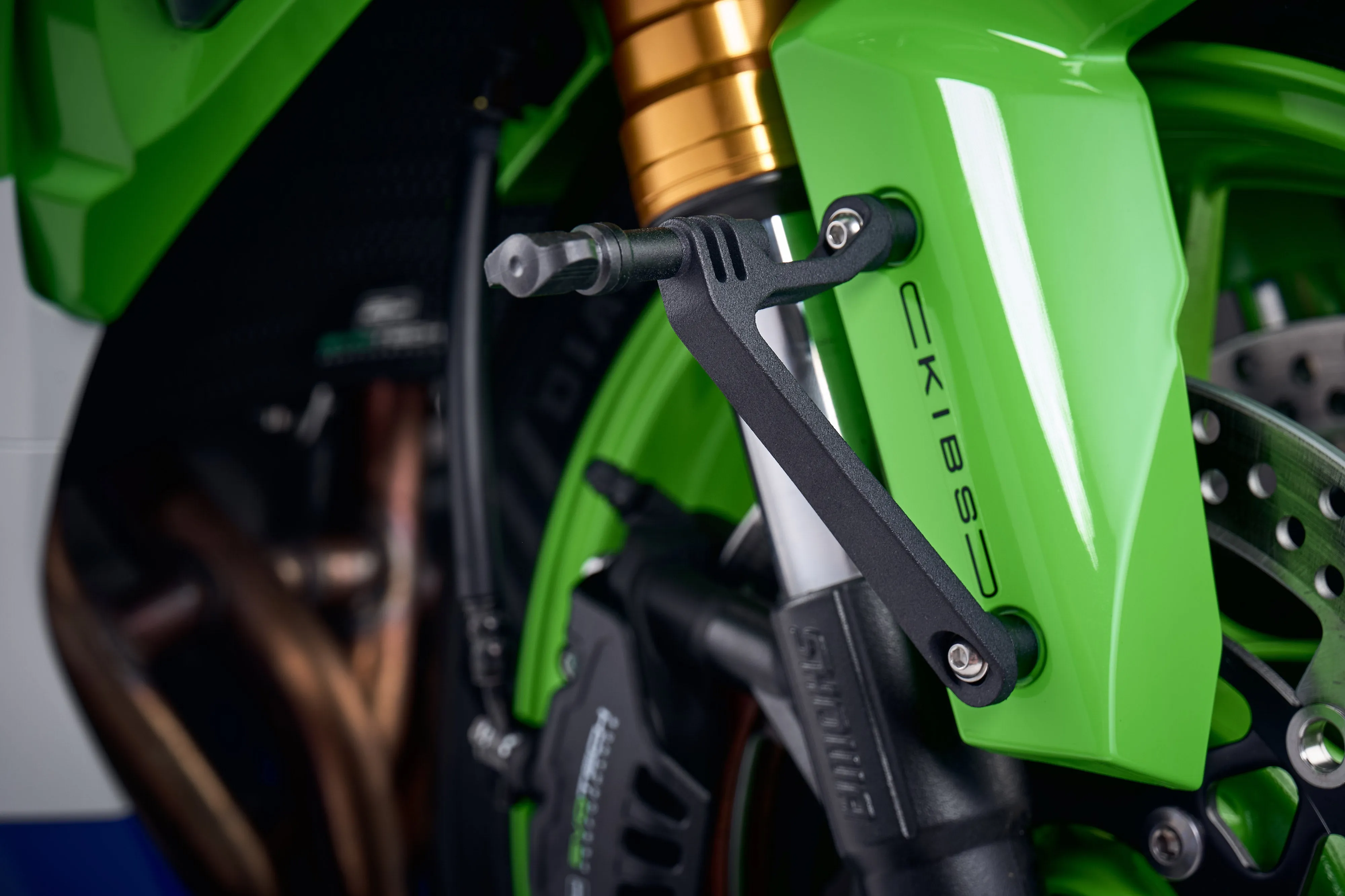Evotech Action / Safety Camera Front Mudguard Mount - Kawasaki Ninja H2 SX SE Tourer (2022 )