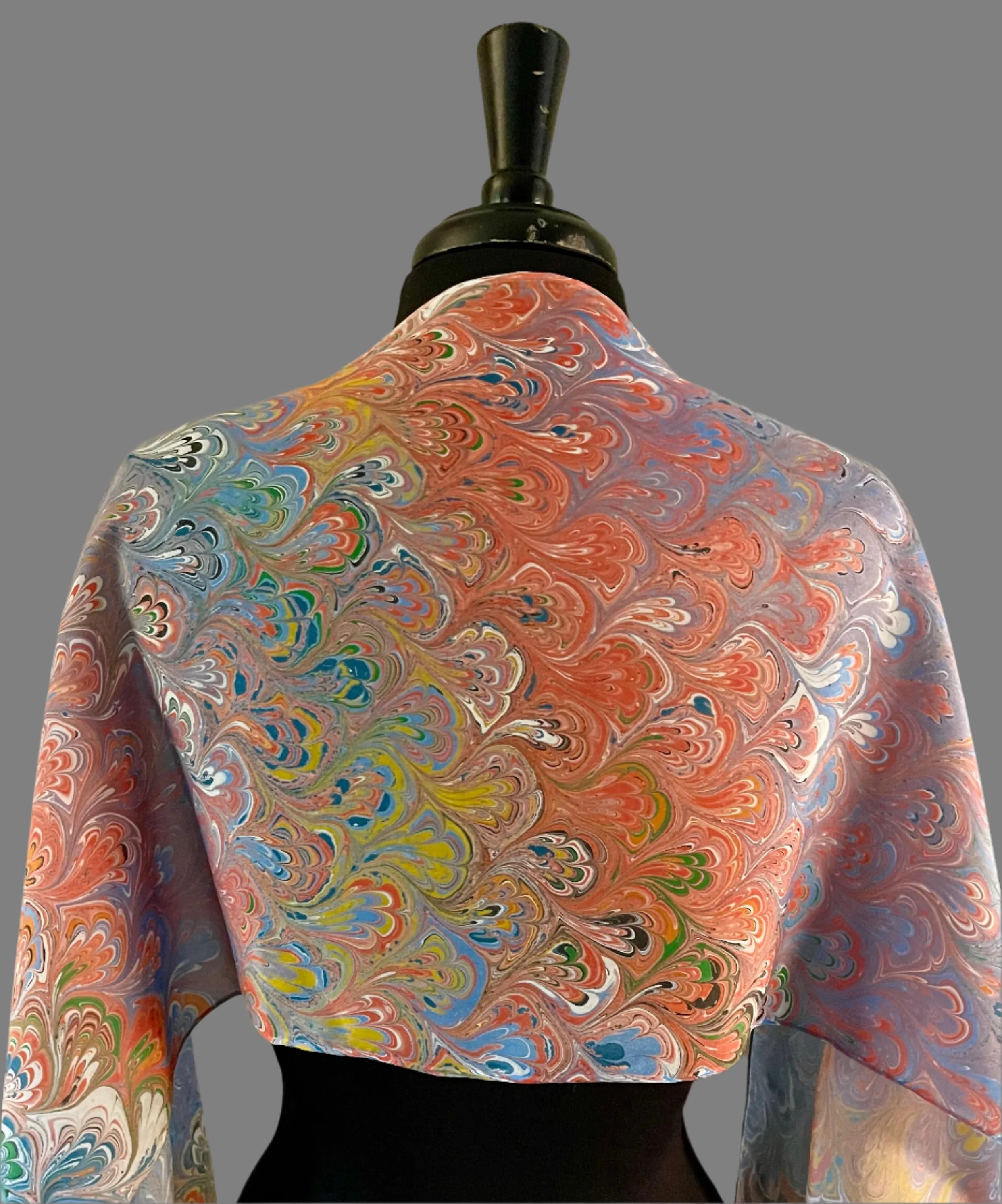 Fall Bouquet Patterned Habotai Silk