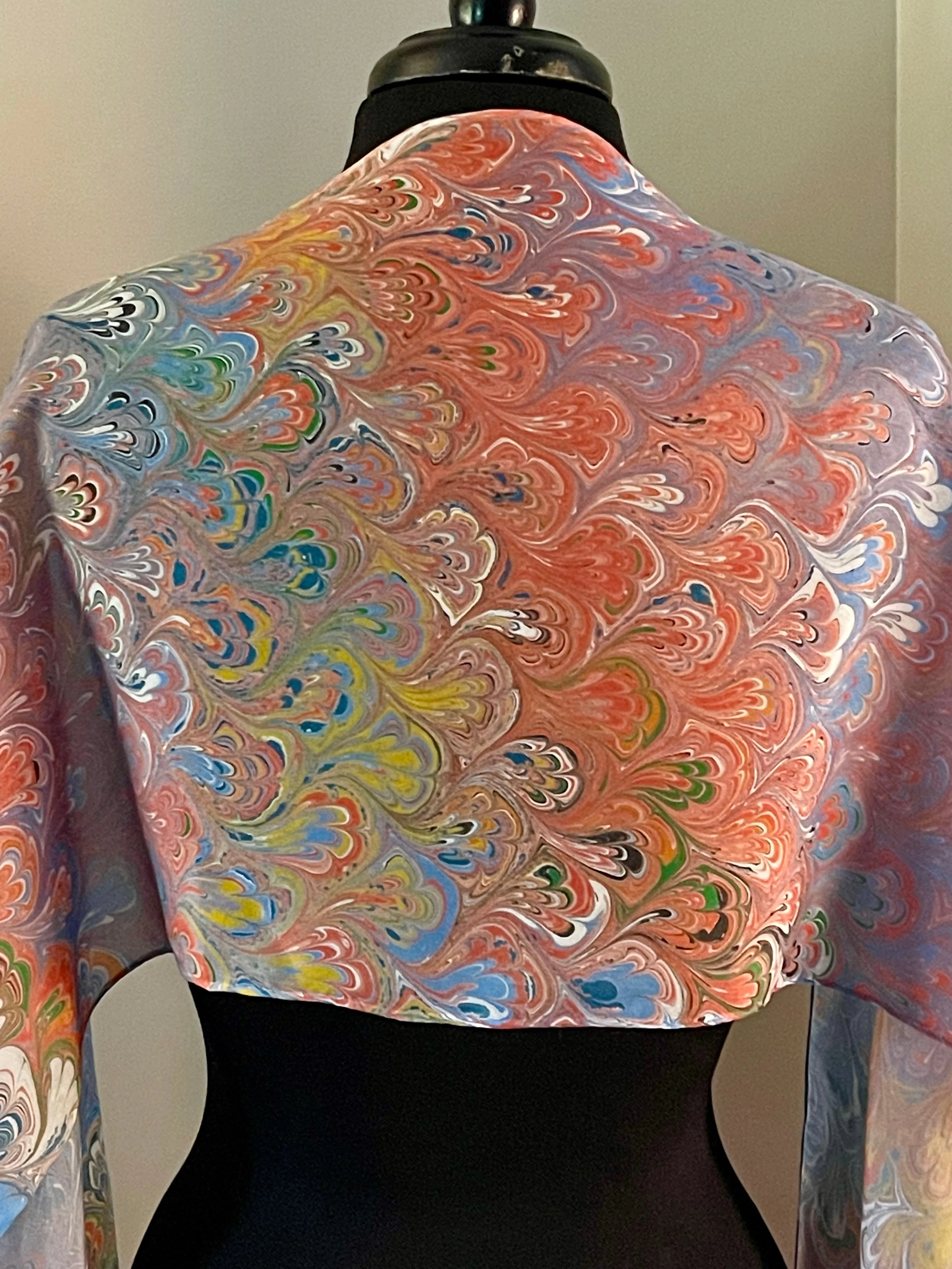 Fall Bouquet Patterned Habotai Silk
