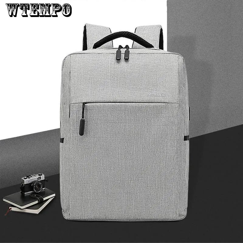 Fashion man laptop backpack usb charging bags large male business travel bag backpack