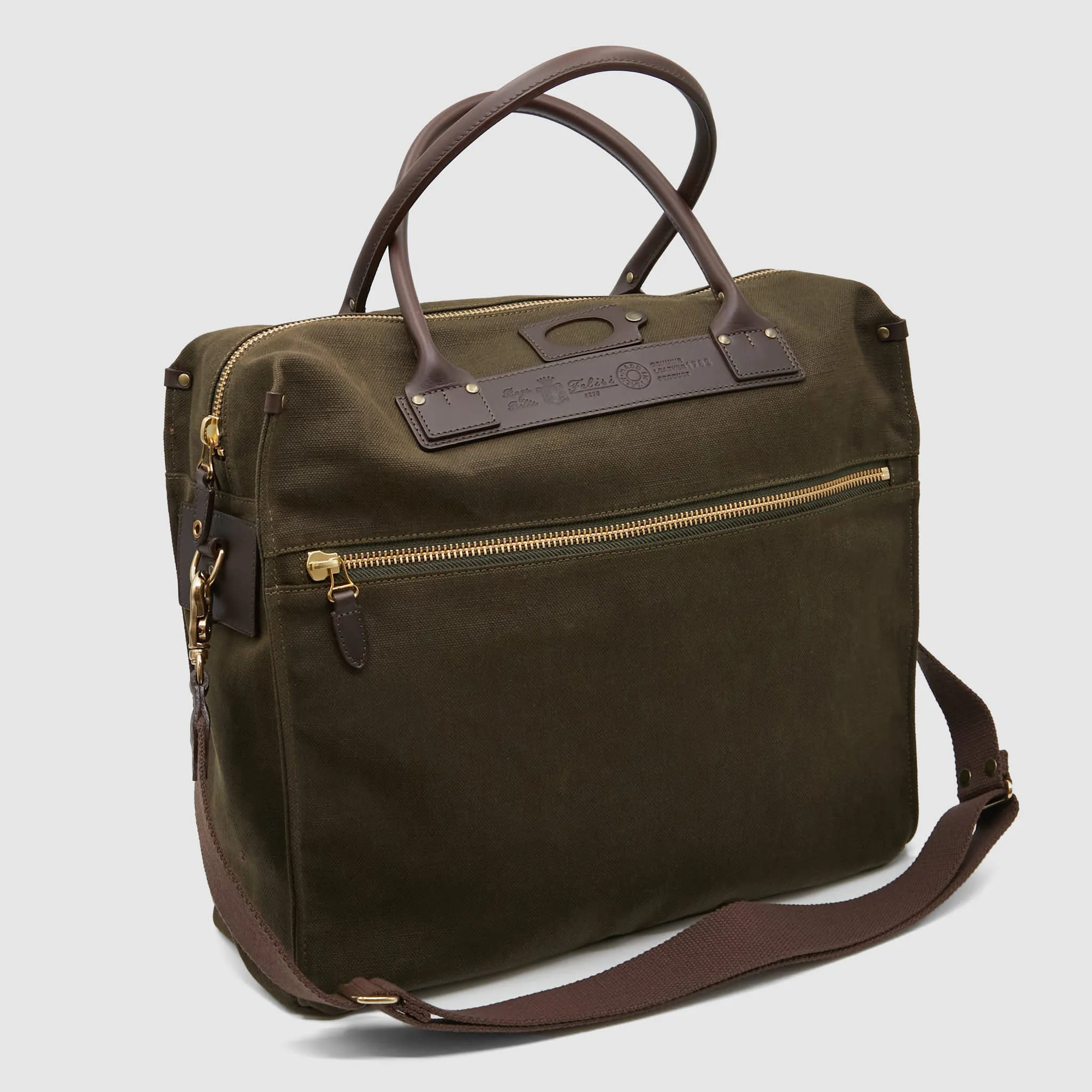 Felisi Canvas Double Carrying Briefcase