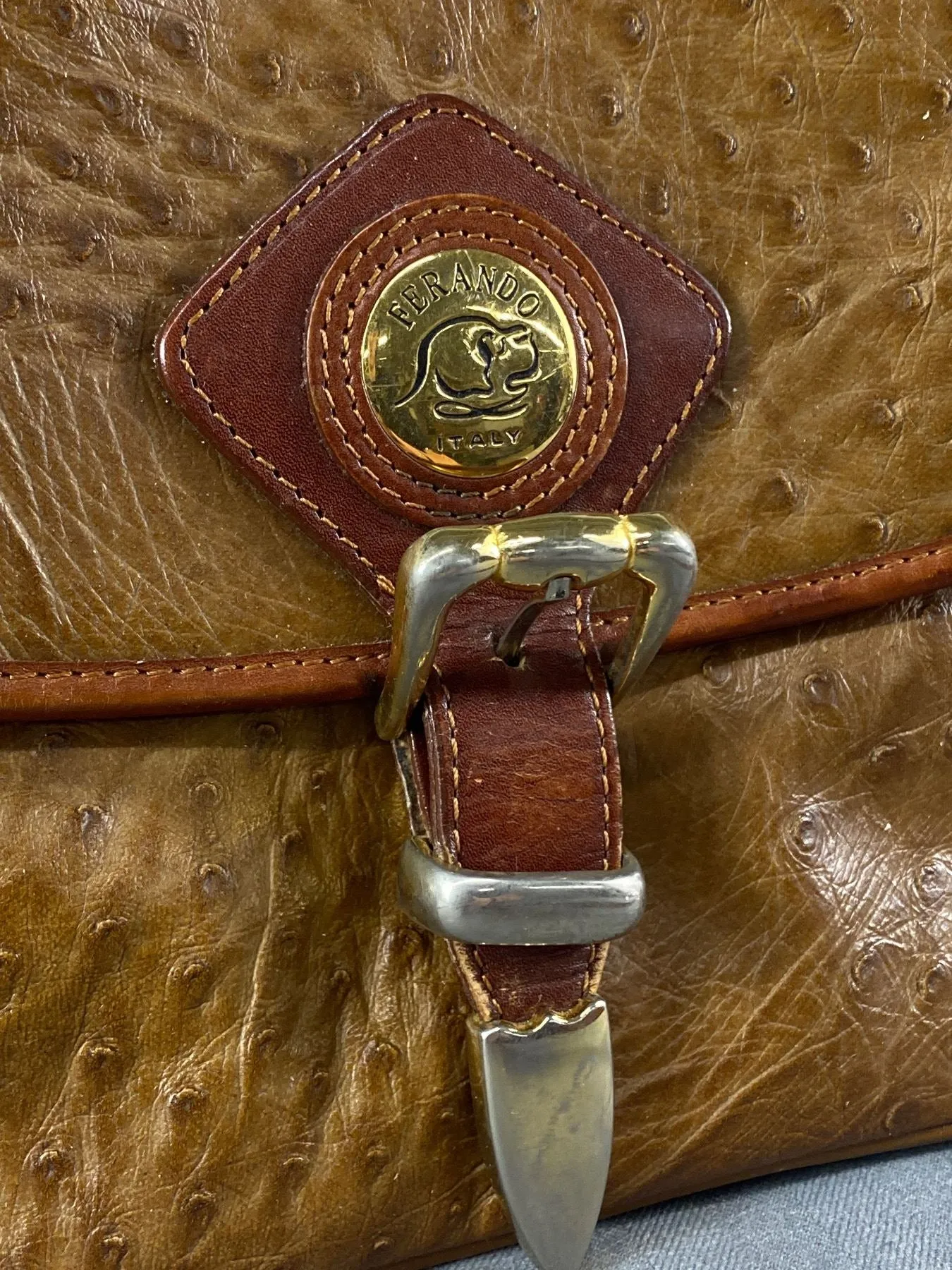 Ferando Italy Vintage Brown Shoulder Bag