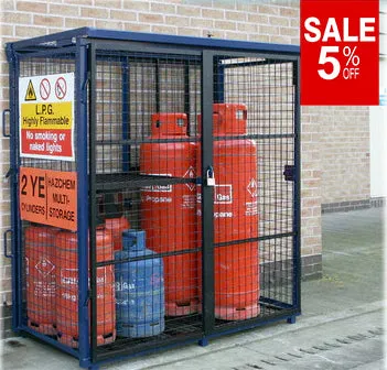 Folding Gas Cage H1650 x W1580 x D760mm (4 X 47KG   8 X 19KG)