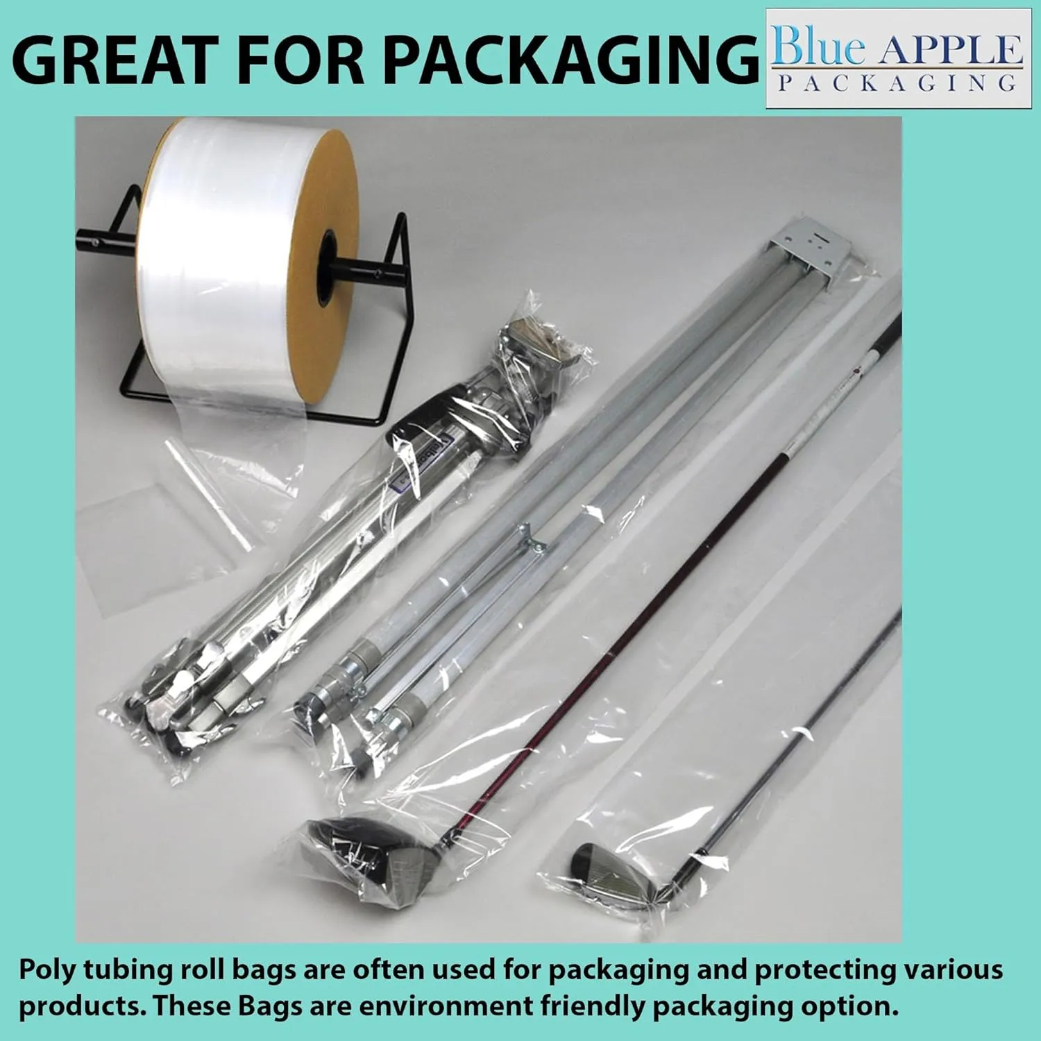 Food Grade Poly Tubing Roll Bags 2Mil 40x2150ft- Impulse Heat Sealer
