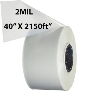 Food Grade Poly Tubing Roll Bags 2Mil 40x2150ft- Impulse Heat Sealer