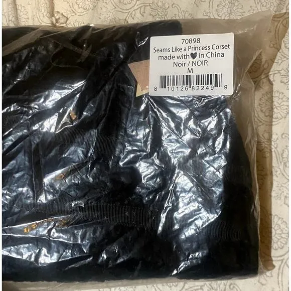Free People We are HAH Seams Like a Princess Corset in Black size Medium